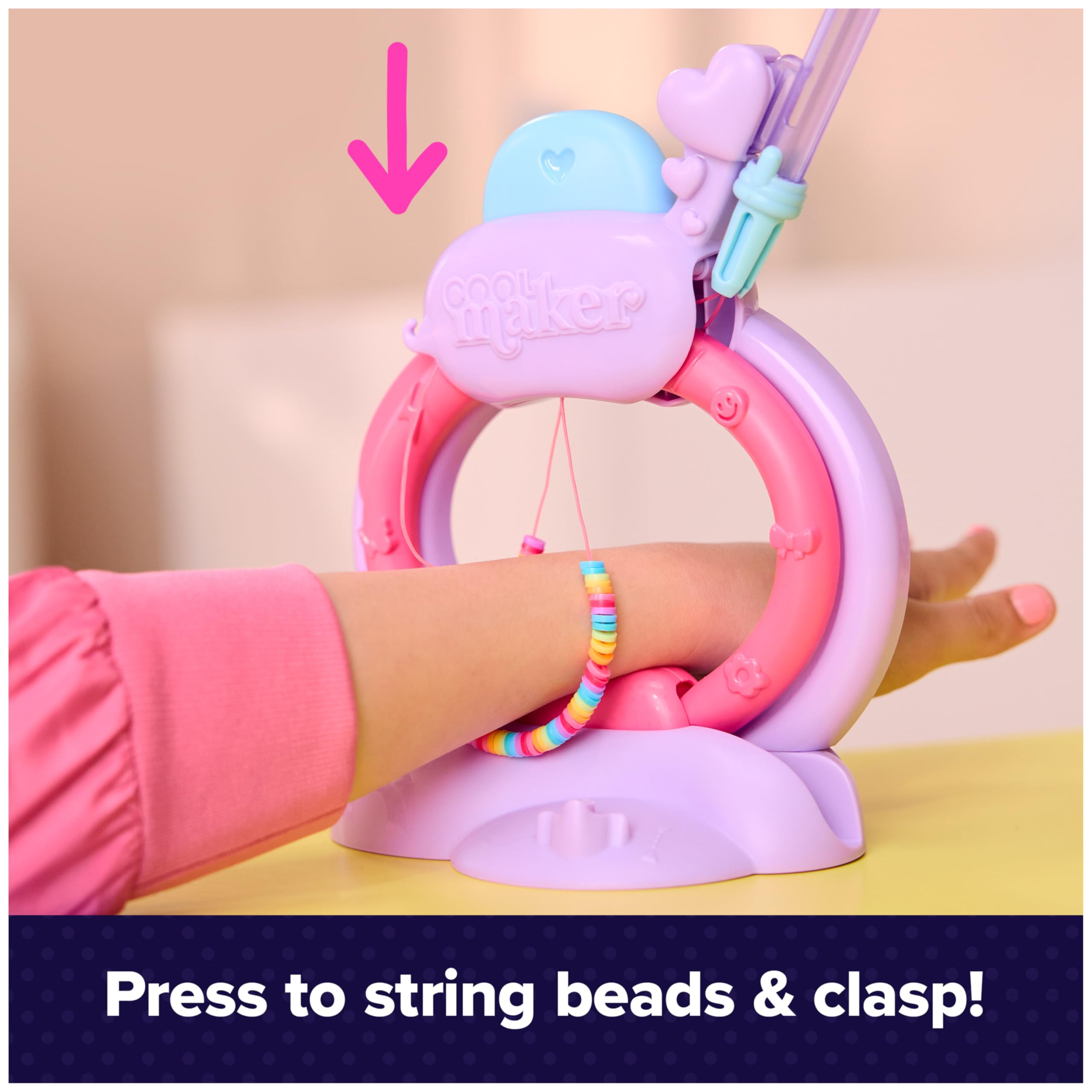 Cool Maker Stack'd Heishi Studio Bracelet Making Kit with Easy Beading Pen & over 1200 Beads, Makes 15 Bracelets, Arts and Crafts Toys for Girls Ages 7 and Up 🍁 All In One Marketplace Canada