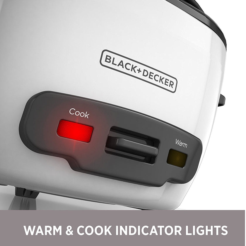 BLACK+DECKER 2-in-1 Rice Cooker & Food Steamer - 6-Cup Capacity, Automatic Keep Warm, Nonstick Bowl, Steaming Basket - Effortless Cooking 🍁 All In One Marketplace Canada