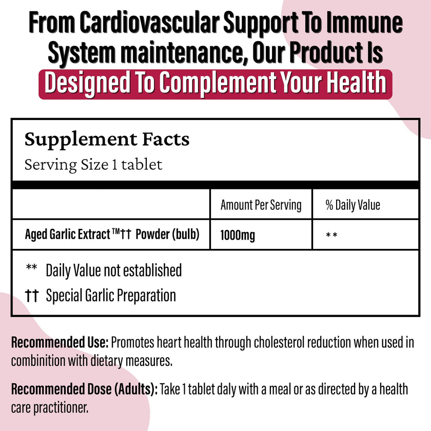 Kyolic - Odourless Aged Garlic Extract Everyday Support Extra Strength One-A-Day 1000mg, 60 Veg Tablets 60-Day Supply - Kyolic Garlic Supplements, Garlic Pills - Herbal Supplement for Wellness Support 🍁 All In One Marketplace Canada