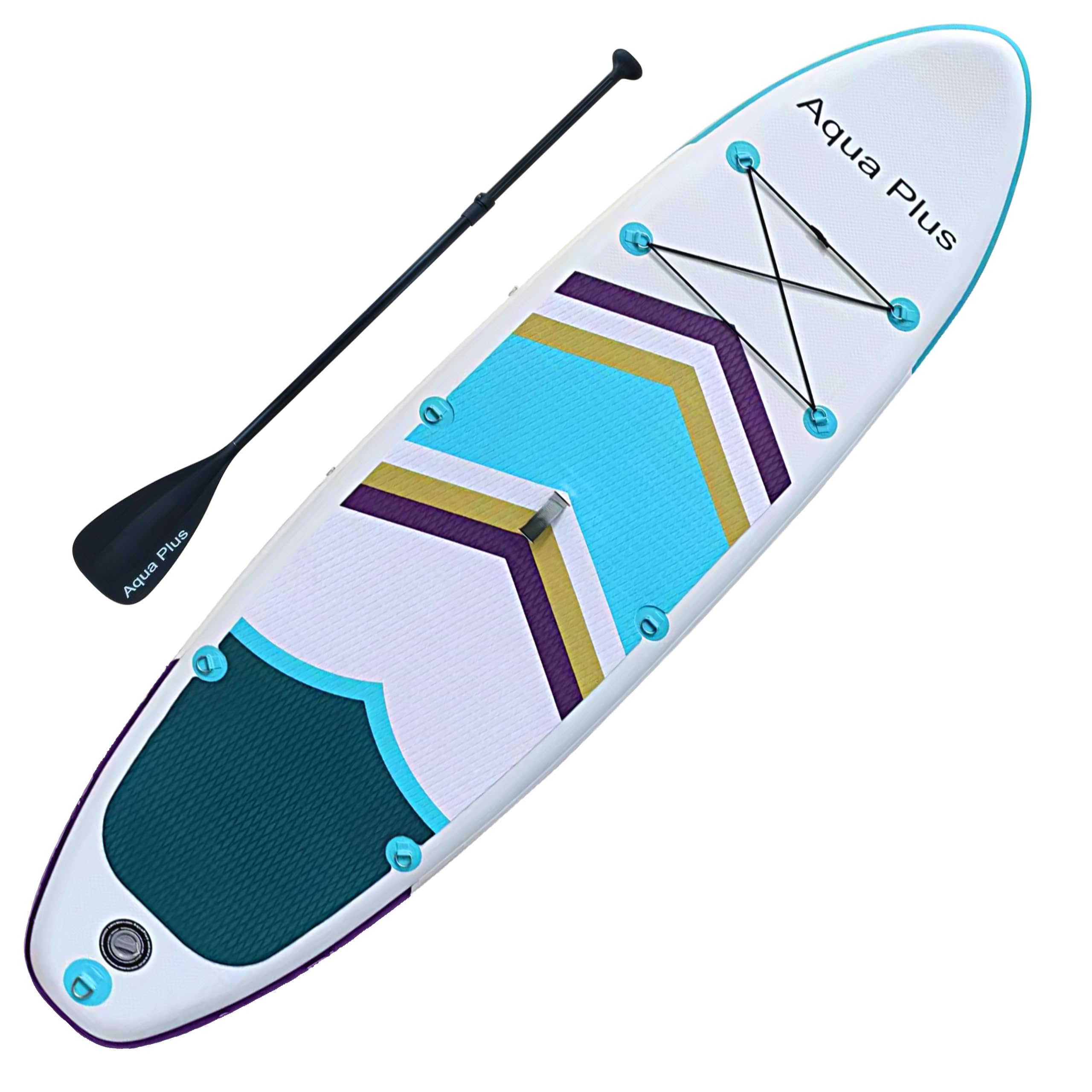 Aqua Plus 6inches Thick Inflatable SUP for All Skill Levels Stand Up Paddle Board,Paddle,Pump,ISUP Travel Backpack, Leash,Shoulder Strap,Youth,Adult Inflatable Paddle Board 🍁 All In One Marketplace Canada