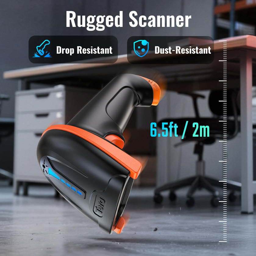 Tera Barcode Scanner Wireless 1D Laser Cordless Barcode Reader with Battery Level Indicator, Versatile 2 in 1 2.4Ghz Wireless and USB 2.0 Wired 🍁 All In One Marketplace Canada