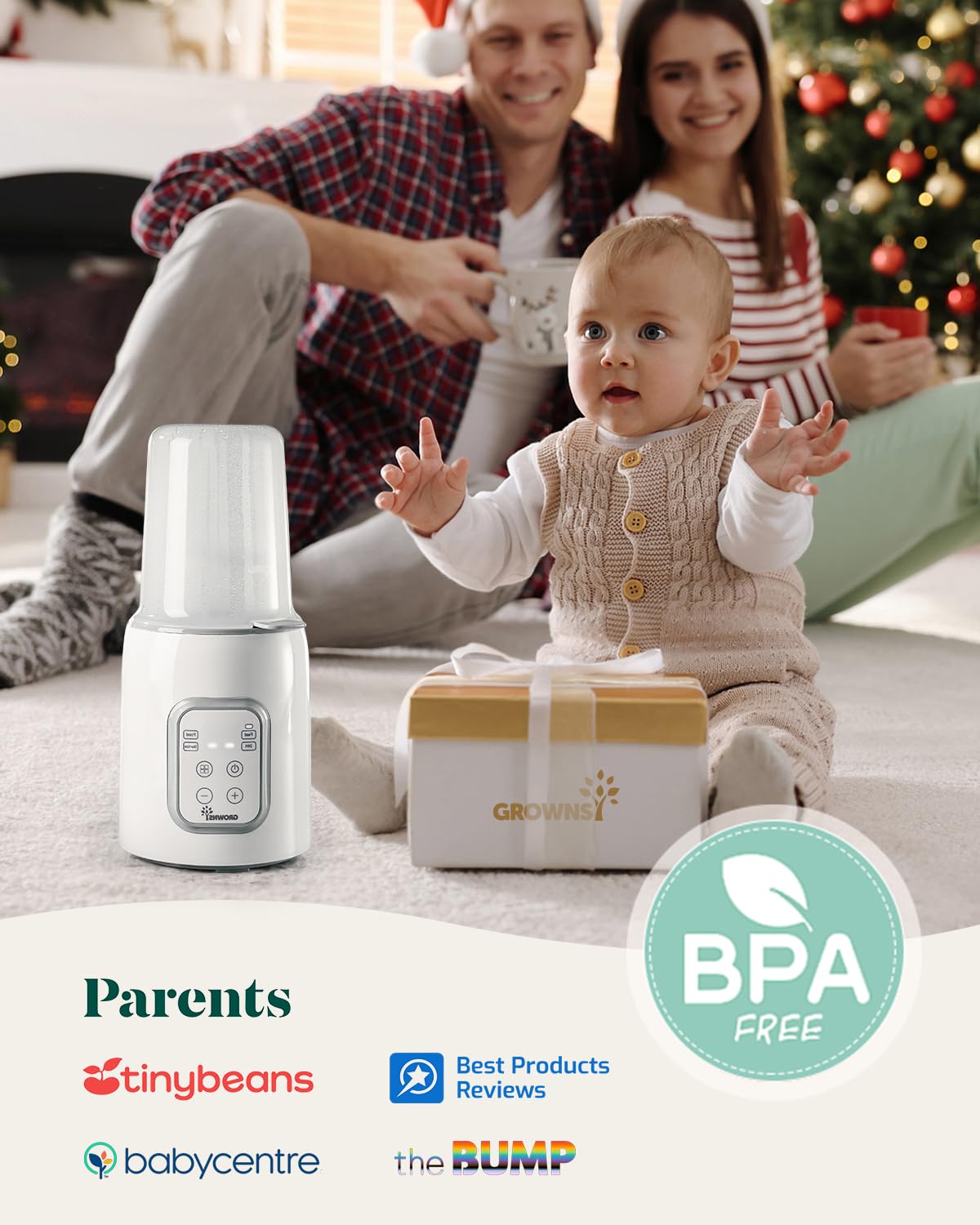 Bottle Warmer, GROWNSY 8-in-1 Fast Baby bottle Warmer with Timer LCD Display Accurate Temperature Control for Breastmilk or Formula 🍁 All In One Marketplace Canada