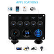 Kohree 5 Gang 12V Switch Panel, Rocker Switch Panel with Touch Switch 🍁 All In One Marketplace Canada