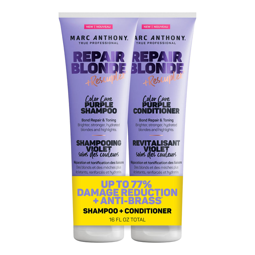 Marc Anthony Repair Blonde, Purple Toning Hair Shampoo & Conditioner Set 🍁 All In One Marketplace Canada