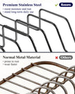 Kitsure Large Dish Drying Rack - Extendable Stainless Steel, Anti-Rust Kitchen Counter Rack with Cutlery & Cup Holders, 67.8 x 32.8 x 15.0cm, Black 🍁 All In One Marketplace Canada