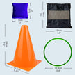 unanscre 31PCS 3 in 1 Carnival Outdoor Games Combo Set for Kids, Soft Plastic Cones Bean Bags Ring Toss Game, Gift for Birthday Party/Xmas 🍁 All In One Marketplace Canada