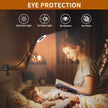 iZELL Desk Lamp, LED Reading Light with Clamp, 3 Color Modes & 10 Brightness Silicone Flexible Arm Book Light for Kids Reading Book in Bed at Night Clip on Table, Zoom Meetings - 15.8'' Black 🍁 All In One Marketplace Canada