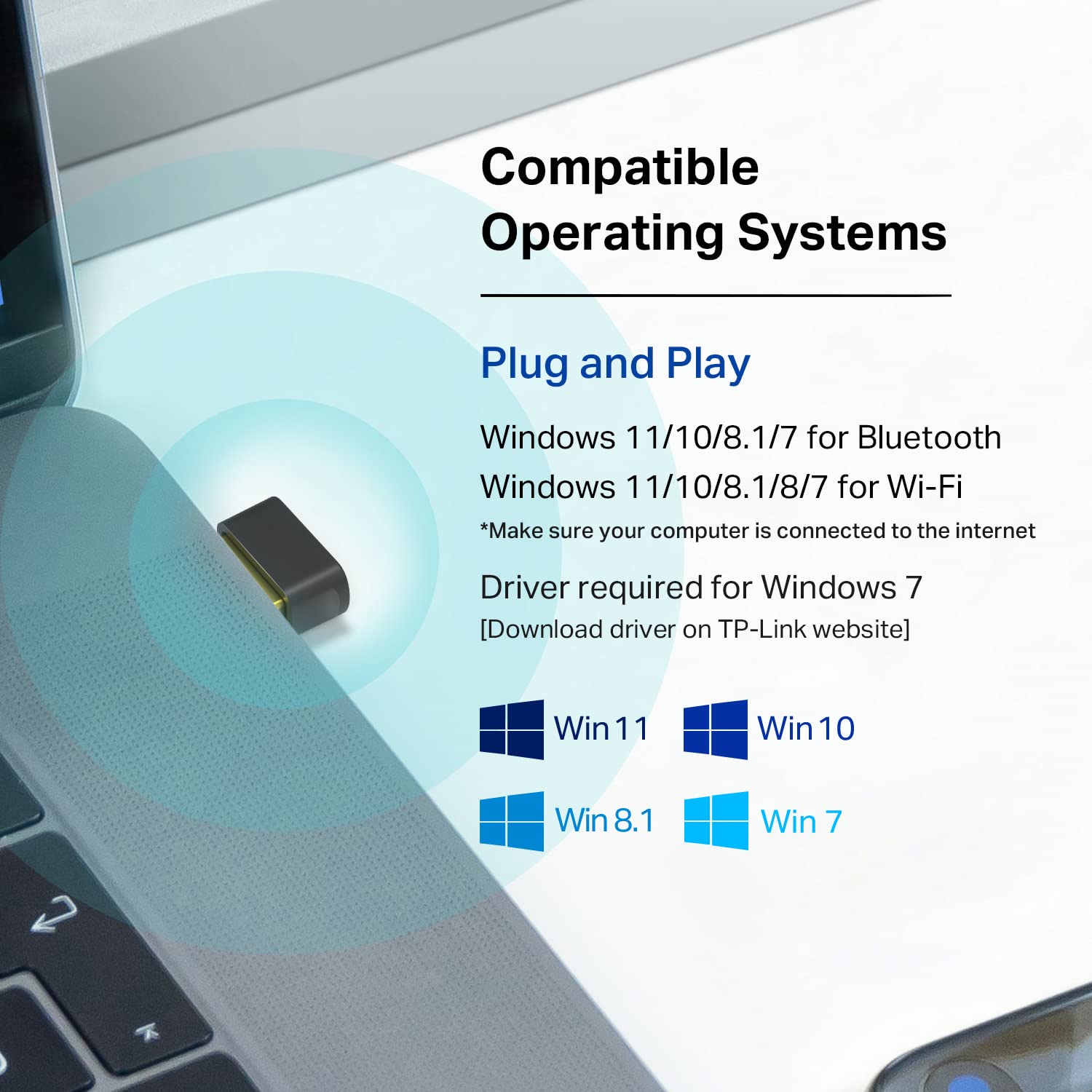 TP-Link AC600 Nano WiFi Bluetooth 4.2 USB Adapter (Archer T2UB Nano) - 2.4G/5G Dual Band Wireless Network Adapter for PC Desktop, Mini Travel Size, Supports Windows 11/10/8.1/8 🍁 All In One Marketplace Canada