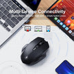 Bluetooth Mouse,[Upgraded] Wireless Mouse Rechargeable,Tri-Mode (BT 5.0/4.0+2.4G Hz),Computer Mouse with Visible Battery Level, 4 Adjustable DPI, Portable PC Mouse for MacBook Chromebook,Black 🍁 All In One Marketplace Canada
