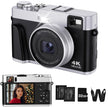 ToAuite 4K Digital Camera with Viewfinder, 48MP Autofocus Vlogging Camera for Photography and Video, Anti-Shake 16X Zoom Travel Portable Camera with Flash 32GB Card, Selfie YouTube Cameras with Dial 🍁 All In One Marketplace Canada