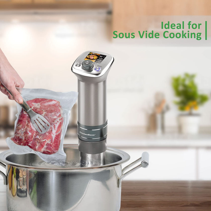 Food Vacuum Sealer Bag Rolls: KitchenBoss 6 Rolls Food Saver Bags,6 8 11 inch Sous Vide Bags Rolls with BPA Free, Commercial Grade Vac seal Bags for All Vacuum Sealer 🍁 All In One Marketplace Canada