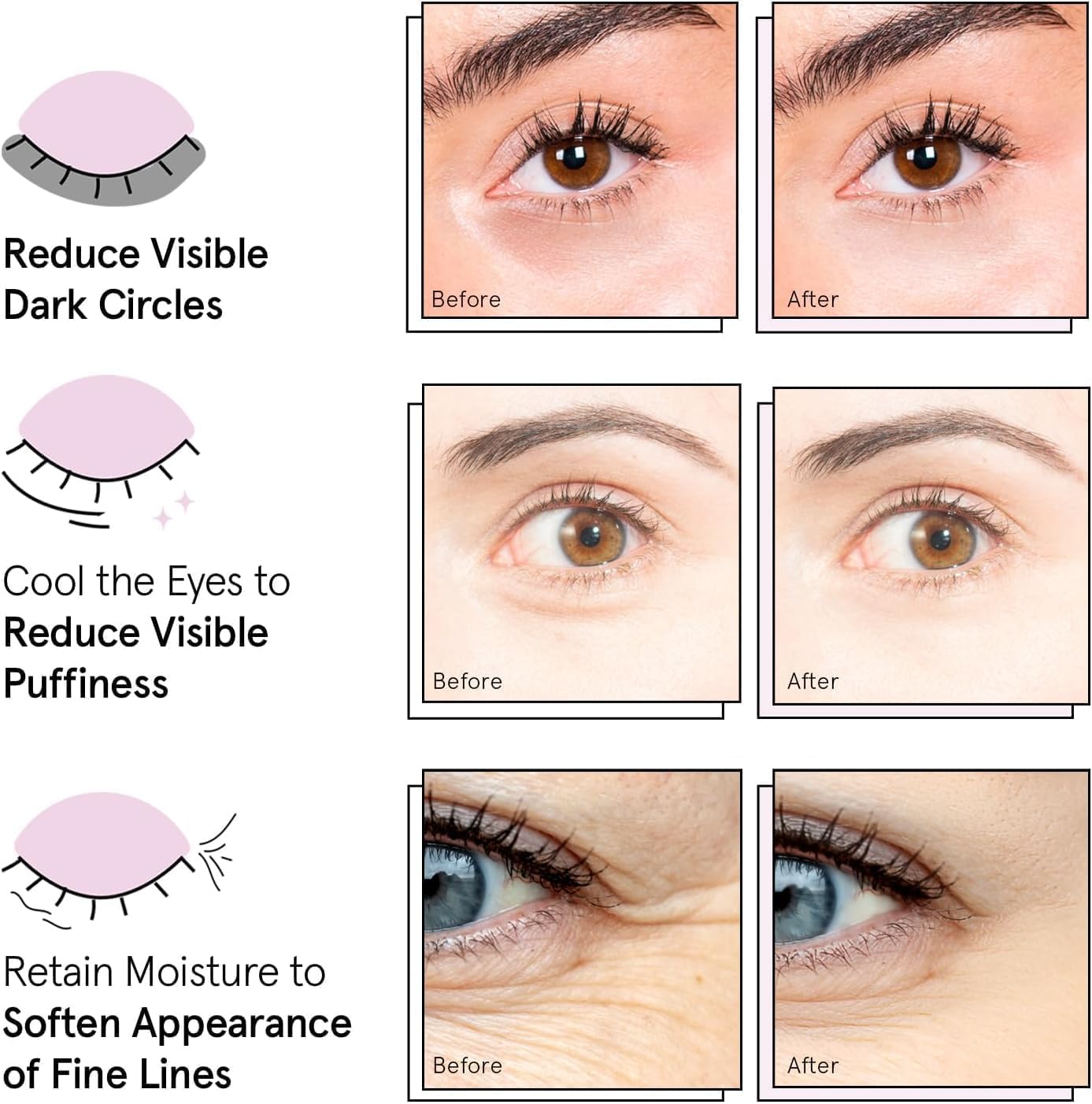 grace & stella Under Eye Mask - Birthday Gifts for Women, Gifts for Mom, Under Eye Patches to Reduce Dark Circles, Puffy Eyes, Eye Bags, Wrinkles, Travel Size Toiletries, Vegan (24 Pairs, Gold) 🍁 All In One Marketplace Canada