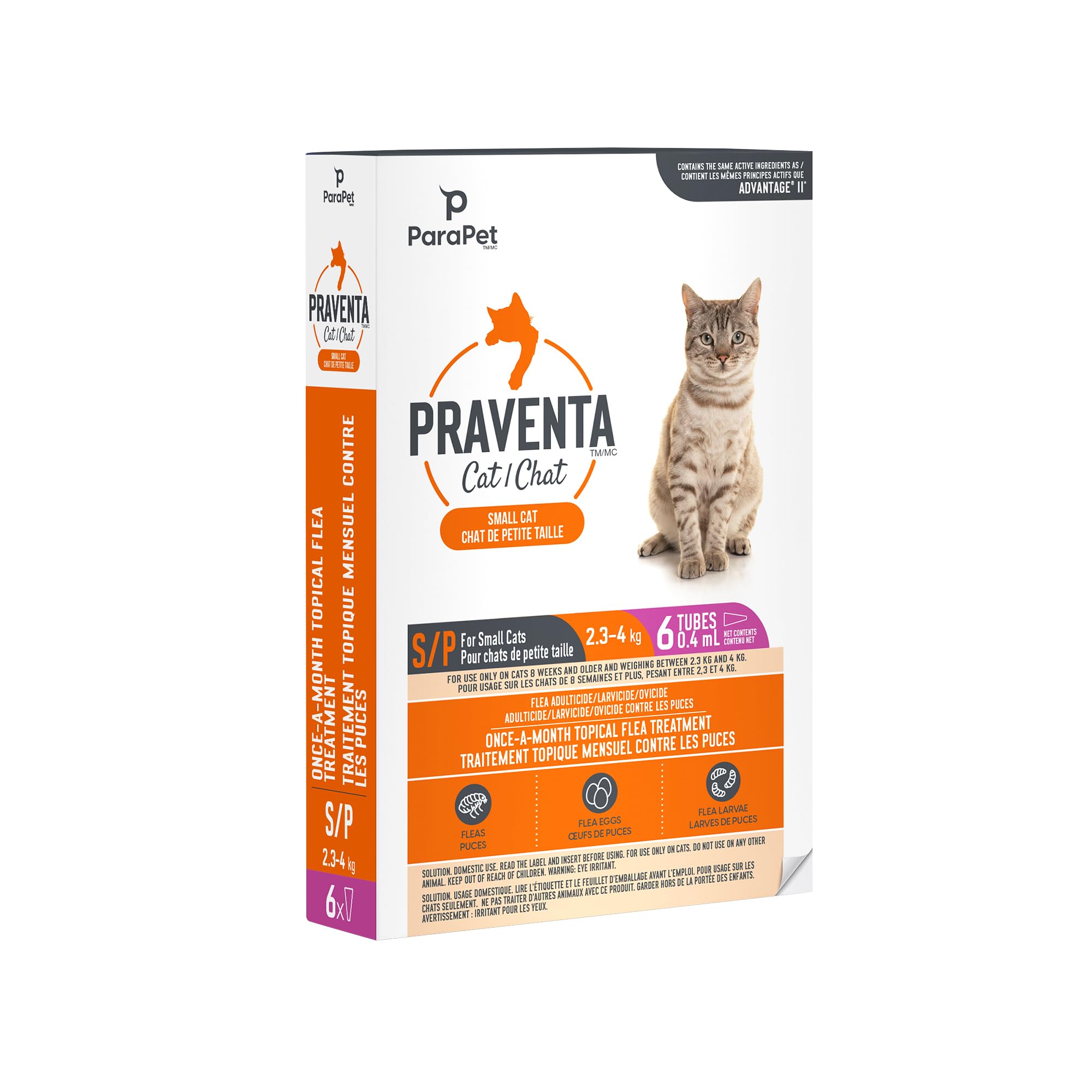 Parapet Praventa for Small Cats - 6 Tubes 🍁 All In One Marketplace Canada