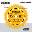DEWALT Circular Saw Blade, 6 1/2 Inch, 40 - Tooth (DWA261240) 🍁 All In One Marketplace Canada