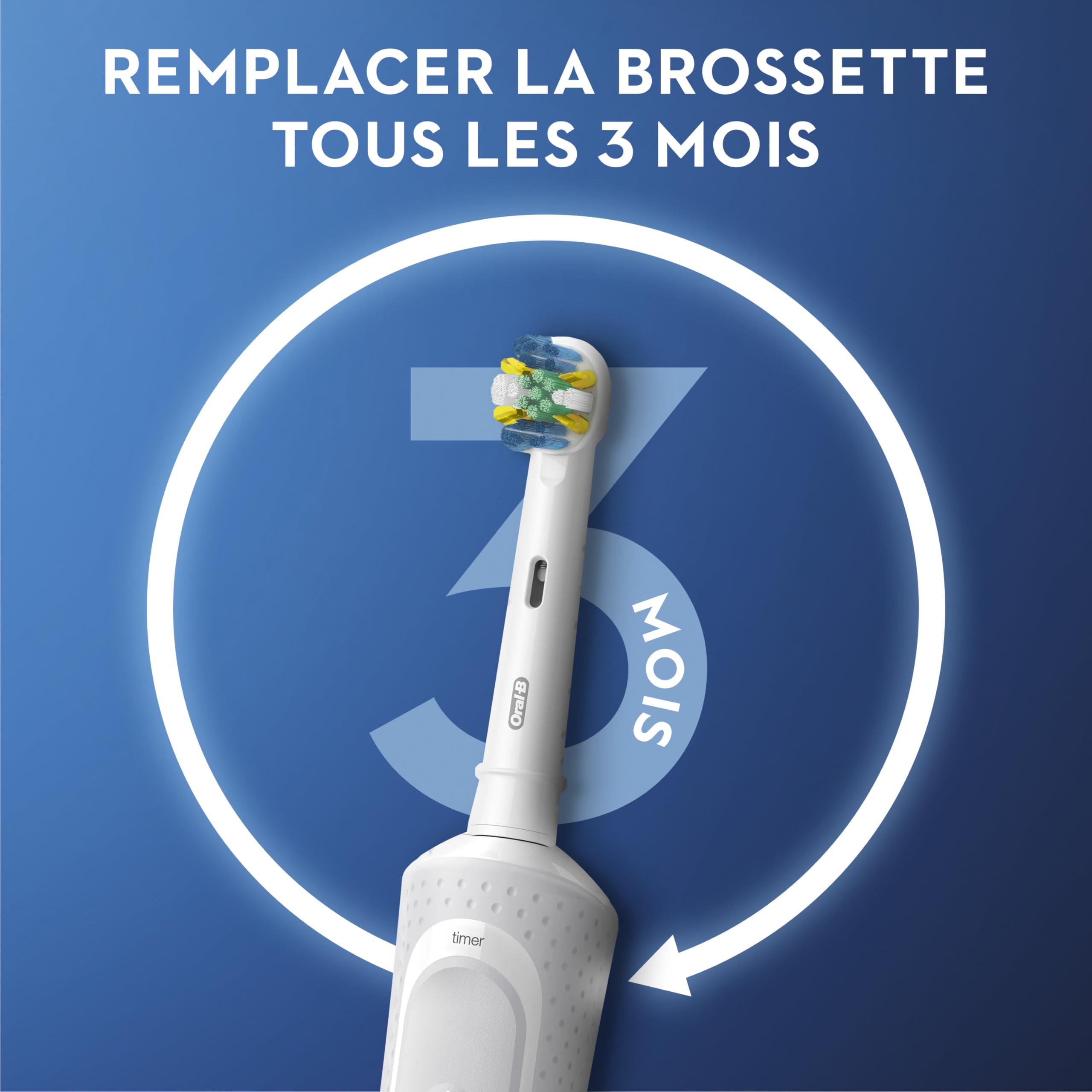 Oral-B Pro 300 Floss Action Vitality Electric Toothbrush with (1) Brush Head, Rechargeable, White 🍁 All In One Marketplace Canada