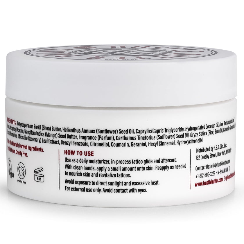 Hustle Butter Tattoo Aftercare 5oz Tattoo Balm, Heals + Protects New Tattoos and Rejuvenates Older Tattoos - 100% Vegan Tattoo Cream No-Petroleum 🍁 All In One Marketplace Canada