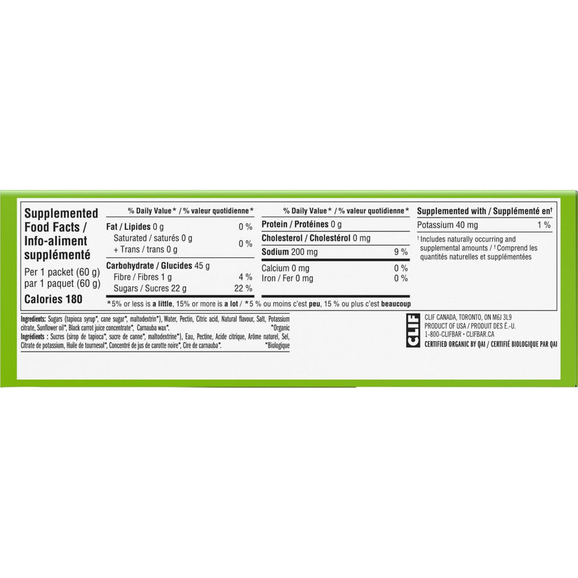 CLIF BLOKS Energy Chews, Salted Watermelon flavour, Gluten Free, Organic, No Artificial Flavours, 60 g (Pack of 18) 🍁 All In One Marketplace Canada
