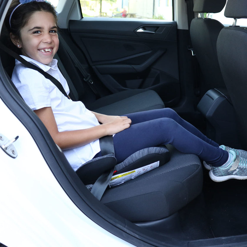Bily No Back Booster Car Seat, Black/Grey 🍁 All In One Marketplace Canada