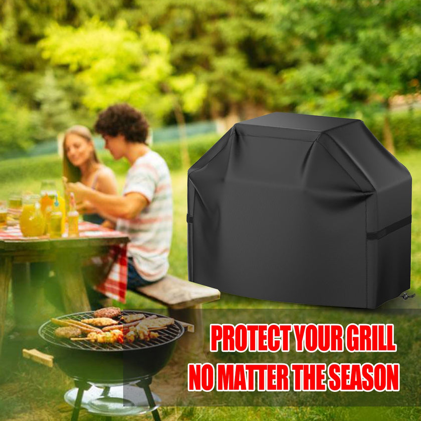 Grill Cover, 48 inch BBQ Gas Grill Cover Waterproof Weather Resistant, UV and Fade Resistant, UV Resistant Material for Weber Char-Broil Nexgrill Grills and More, Black 🍁 All In One Marketplace Canada