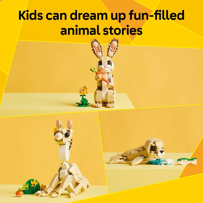LEGO Creator 3 in 1 Cute Bunny Toy - Building Toy for Girls and Boys, Ages 8+ - Gift for Birthdays - W/ 3 Build Options, Bunny, Seal, or Llama - 31162 🍁 All In One Marketplace Canada