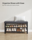 SONGMICS Shoe Storage Bench, Entryway Bench with Cushion 🍁 All In One Marketplace Canada