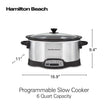 Hamilton Beach Programmable Slow Cooker, 6 Quart Capacity, Silver, 33463 🍁 All In One Marketplace Canada