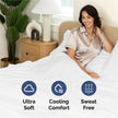 Full Size 4 Piece Sheet Set - Comfy Breathable & Cooling Sheets - Hotel Luxury Bed Sheets for Women & Men - Deep Pockets, Easy-Fit, Extra Soft & Wrinkle Free Sheets - White Oeko-Tex Bed Sheet Set 🍁 All In One Marketplace Canada