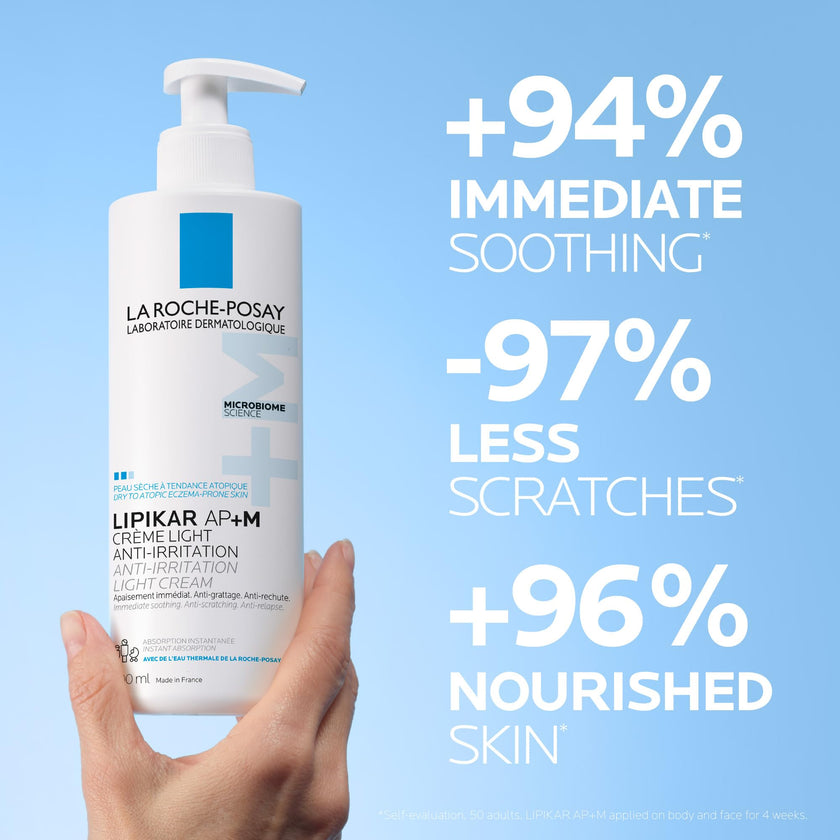 La Roche Posay Lipikar Baume Light AP+M, Body Lotion for Dry Skin, Lightweight Moisturizer with Shea Butter & Niacinamide for Body, Face & Hands, Fragrance Free, Recommended by Dermatologists, 400mL 🍁 All In One Marketplace Canada