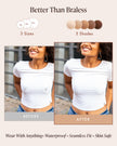 Bare Babe Reusable Silicone Nipple Covers - Waterproof, Nude, 4 Shades - Sticky Breast Stickers for Strapless Dress, Crème, Small (Fits AA-B) 🍁 All In One Marketplace Canada