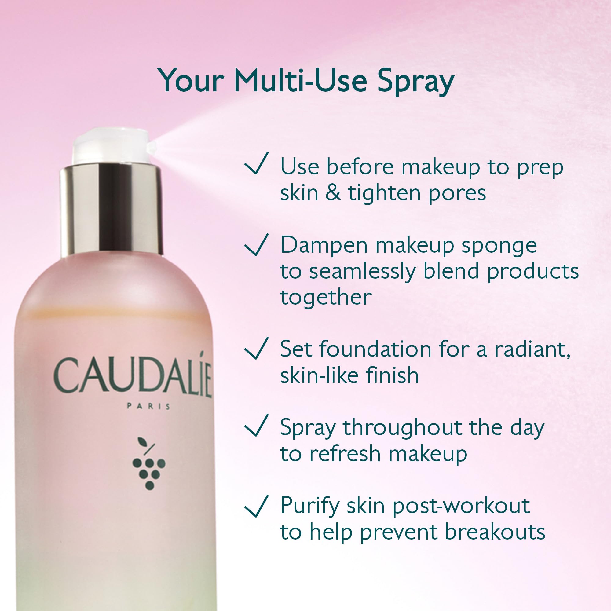 Caudalie Beauty Elixir Face Mist: Toner That Tightens Pores + Reduces Dullness + Sets Makeup - 30 mL 🍁 All In One Marketplace Canada