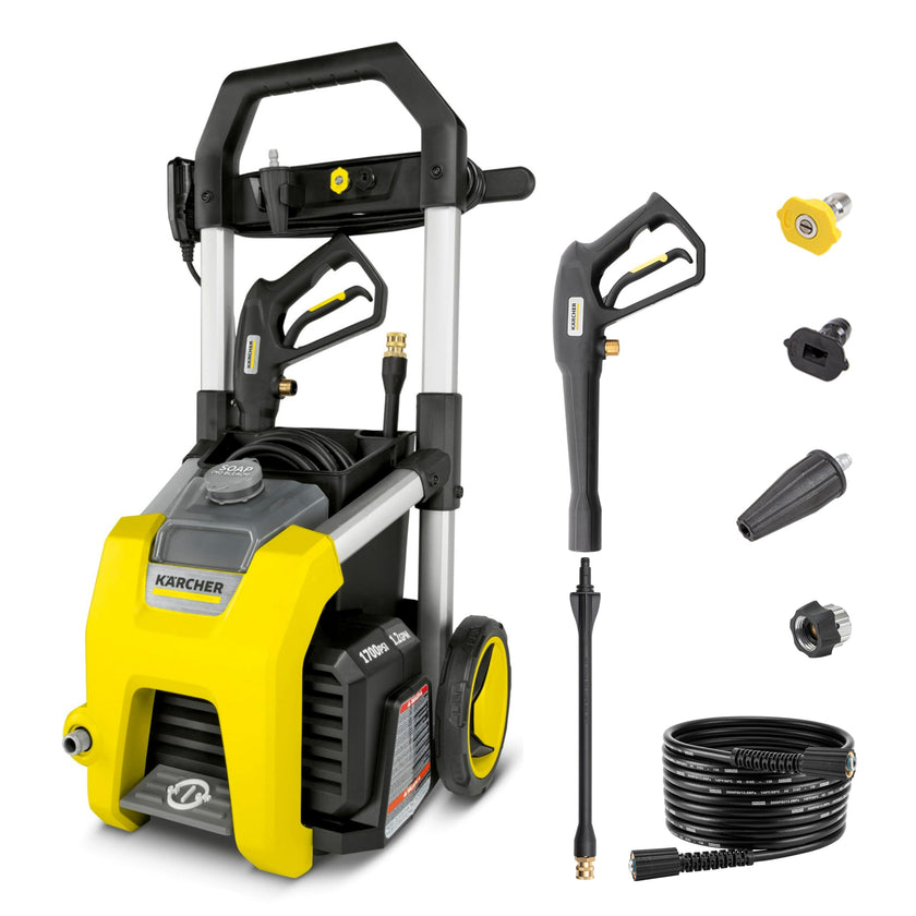 Kärcher K1700 Max 2125 PSI Electric Pressure Washer with 3 Spray Nozzles - Great for Cleaning Cars, Siding, Driveways, Fencing and More - 1.2 GPM 🍁 All In One Marketplace Canada