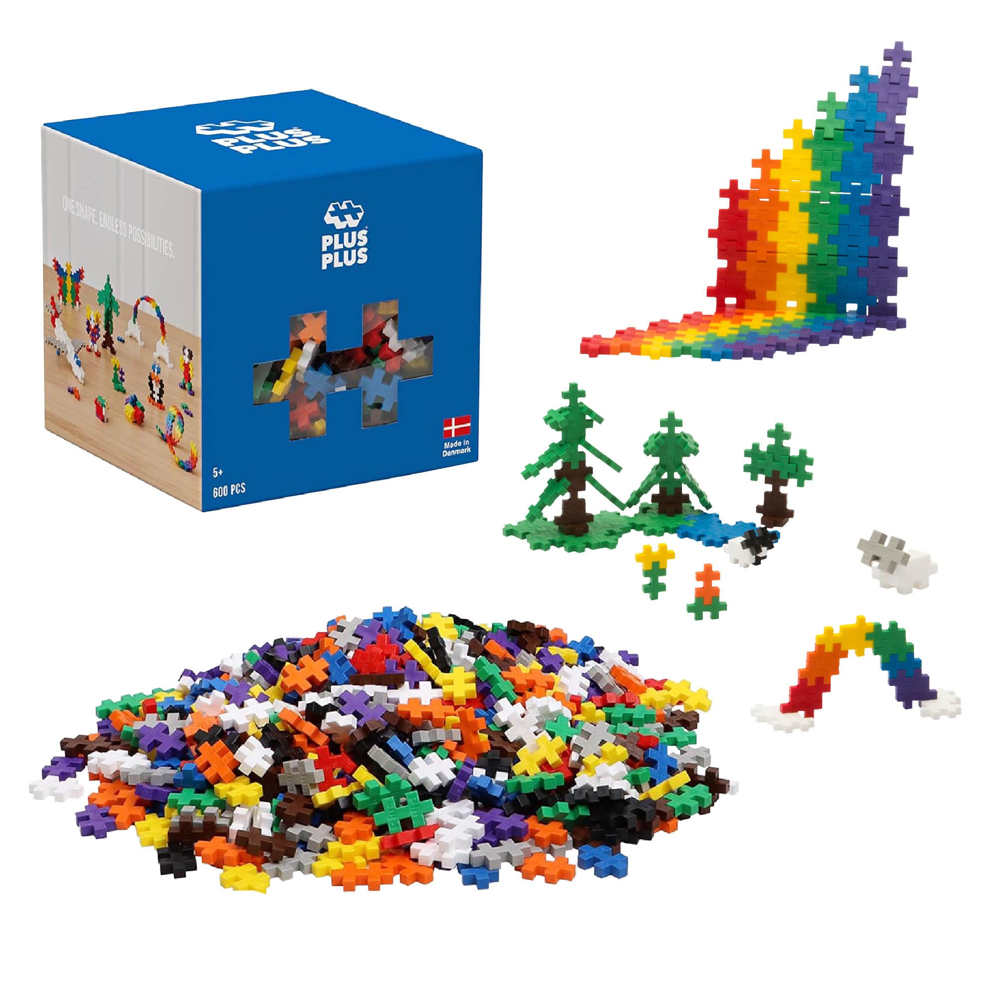 PLUS PLUS - 600 Pcs 12 x 20 mm Basic Colors Set Building Blocks 🍁 All In One Marketplace Canada