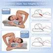 Missleep Cervical Neck Pillow,Memory Foam Pillows for Relieving Neck and Shoulder Pain, Neck Support Pillow for Side Sleepers, 2 Heights Ergonomic Pillow with Breathable Ice Silk Cover White 🍁 All In One Marketplace Canada