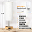 Table Lamp for Bedroom Set of 2 - Touch 3 Way Dimmable Bedside Lamps with USB C and A Ports, Night Lamp for Nightstand with AC Outlet, Desk Lamps for Living Room, Reading Room, Kids Room, Office 🍁 All In One Marketplace Canada