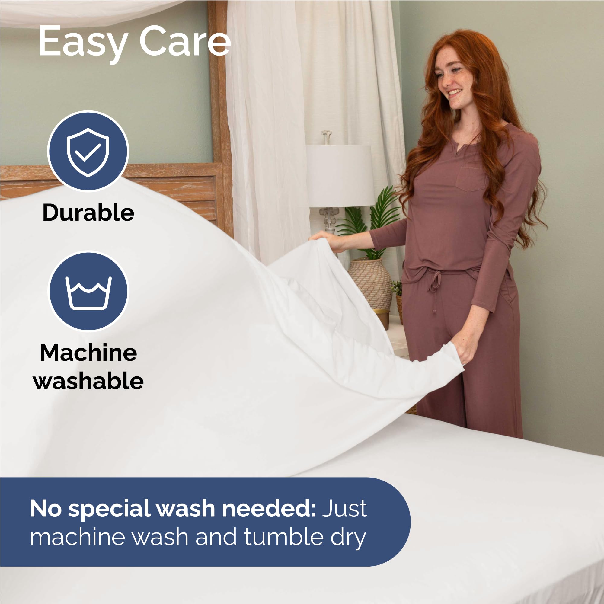 Full Size 4 Piece Sheet Set - Comfy Breathable & Cooling Sheets - Hotel Luxury Bed Sheets for Women and Men - Deep Pockets, Microfiber, Extra Soft & Wrinkle Free - Antique White Oeko-Tex Bed Sheet Set 🍁 All In One Marketplace Canada