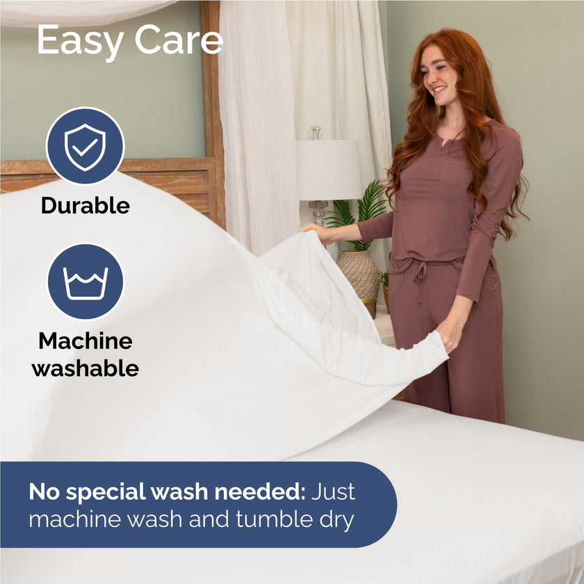Full Size 4 Piece Sheet Set - Comfy Breathable & Cooling Sheets - Hotel Luxury Bed Sheets for Women and Men - Deep Pockets, Microfiber, Extra Soft & Wrinkle Free - Antique White Oeko-Tex Bed Sheet Set 🍁 All In One Marketplace Canada