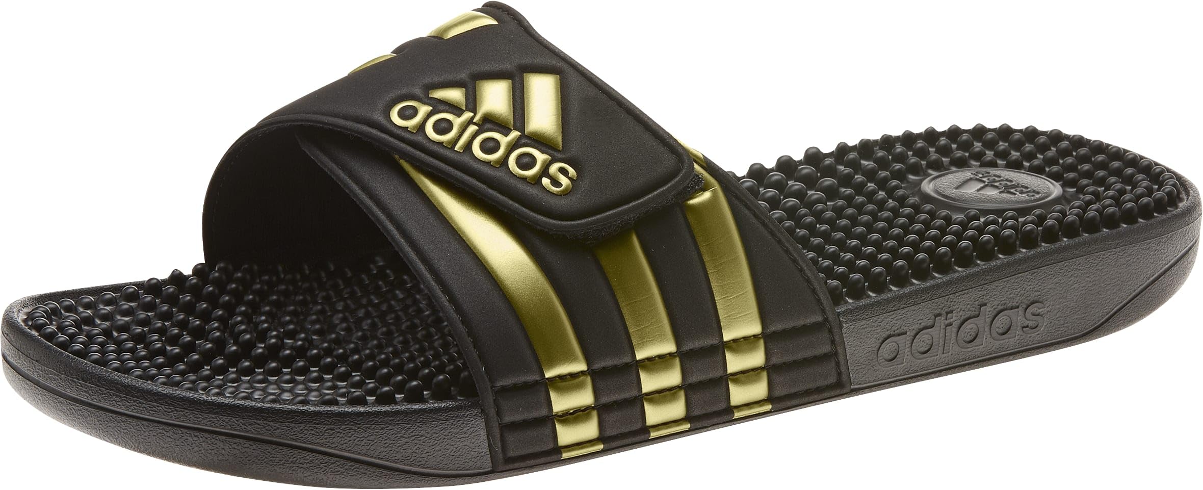 adidas Unisex-Adult Adissage, Core Black/Gold Metallic/Core Black, 11 🍁 All In One Marketplace Canada