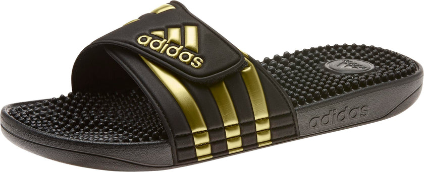 adidas Unisex-Adult Adissage, Core Black/Gold Metallic/Core Black, 11 🍁 All In One Marketplace Canada
