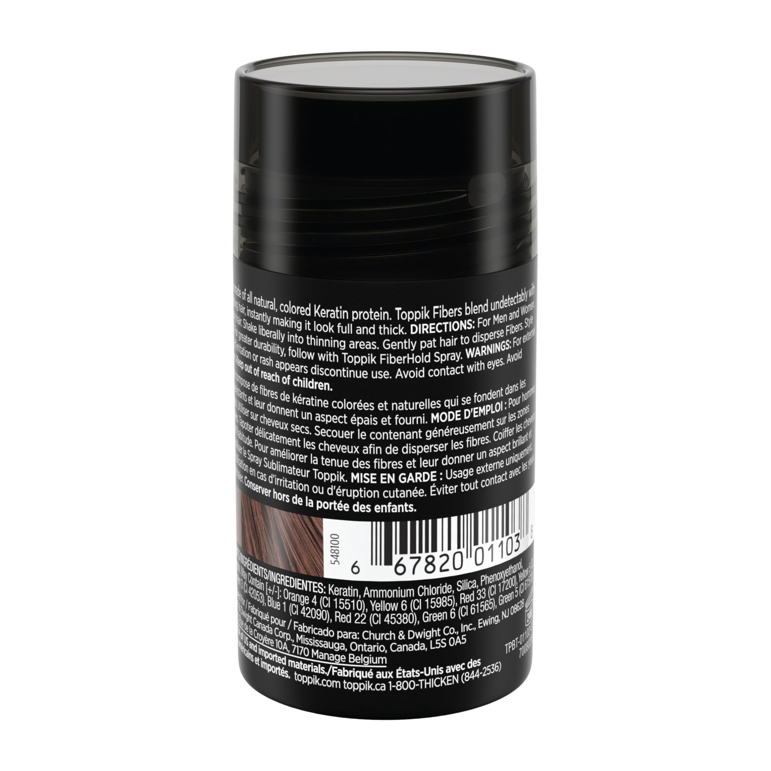 TOPPIK Hair Building Fibers,12 g, Fill In Fine or Thinning Hair, Instantly Thicker Looking, Multiple Shades for Men & Women 🍁 All In One Marketplace Canada