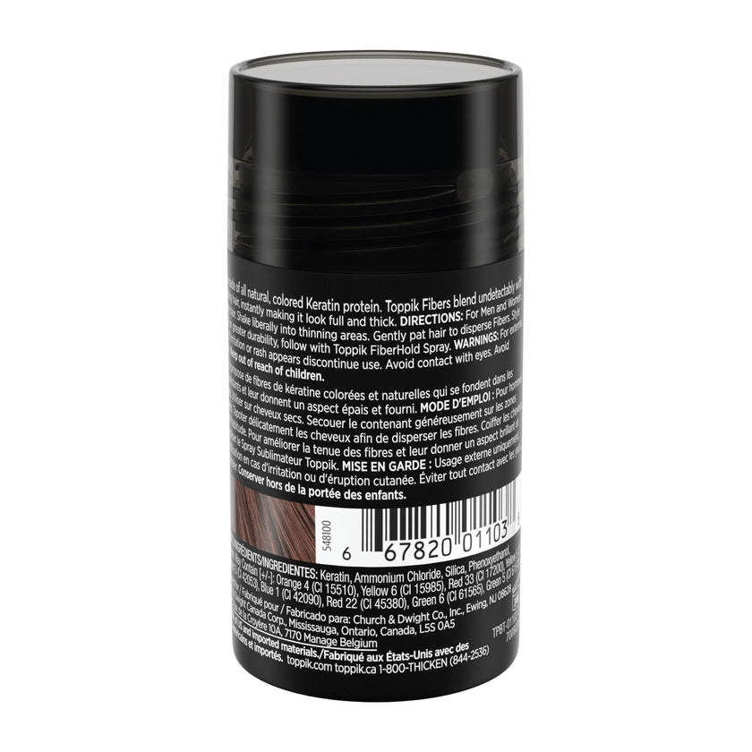 TOPPIK Hair Building Fibers,12 g, Fill In Fine or Thinning Hair, Instantly Thicker Looking, Multiple Shades for Men & Women 🍁 All In One Marketplace Canada