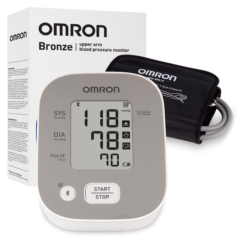 OMRON Bronze Upper Arm Blood Pressure Monitor - Clinically Validated Blood Pressure Arm Cuff - Use OMRON Connect App for Unlimited Measurements 🍁 All In One Marketplace Canada