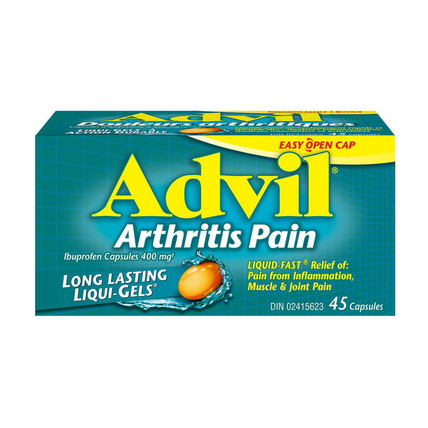 Advil Arthritis Pain (45 Count) 400 mg ibuprofen, Inflammation and Temporary Pain Reliever 🍁 All In One Marketplace Canada