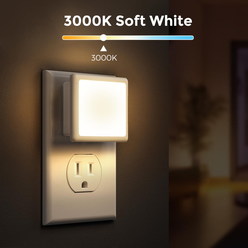 Night Lights Plug into Wall 2 Pack, L LOHAS LED Night Light with Dusk to Dawn Sensor, 3000K Soft White Nightlight, Non-Dim 🍁 All In One Marketplace Canada