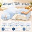 Mkicesky Orthopedic Memory Foam Pillow for Neck Pain, Cervical Neck Support Pillow for Side Back & Stomach Sleepers, Ergonomic Contour Bed Pillow with Cooling Washable Cover - Reading Pillow 🍁 All In One Marketplace Canada