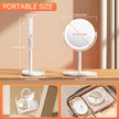 Auxmir 30X/1X Magnifying Mirror with Light, Double-Sided Makeup Mirror with Storage Base&Touch Control, Rechargeable Vanity Mirror with 360°Rotation for Dressing Table Bathroom Bedroom Travel 🍁 All In One Marketplace Canada