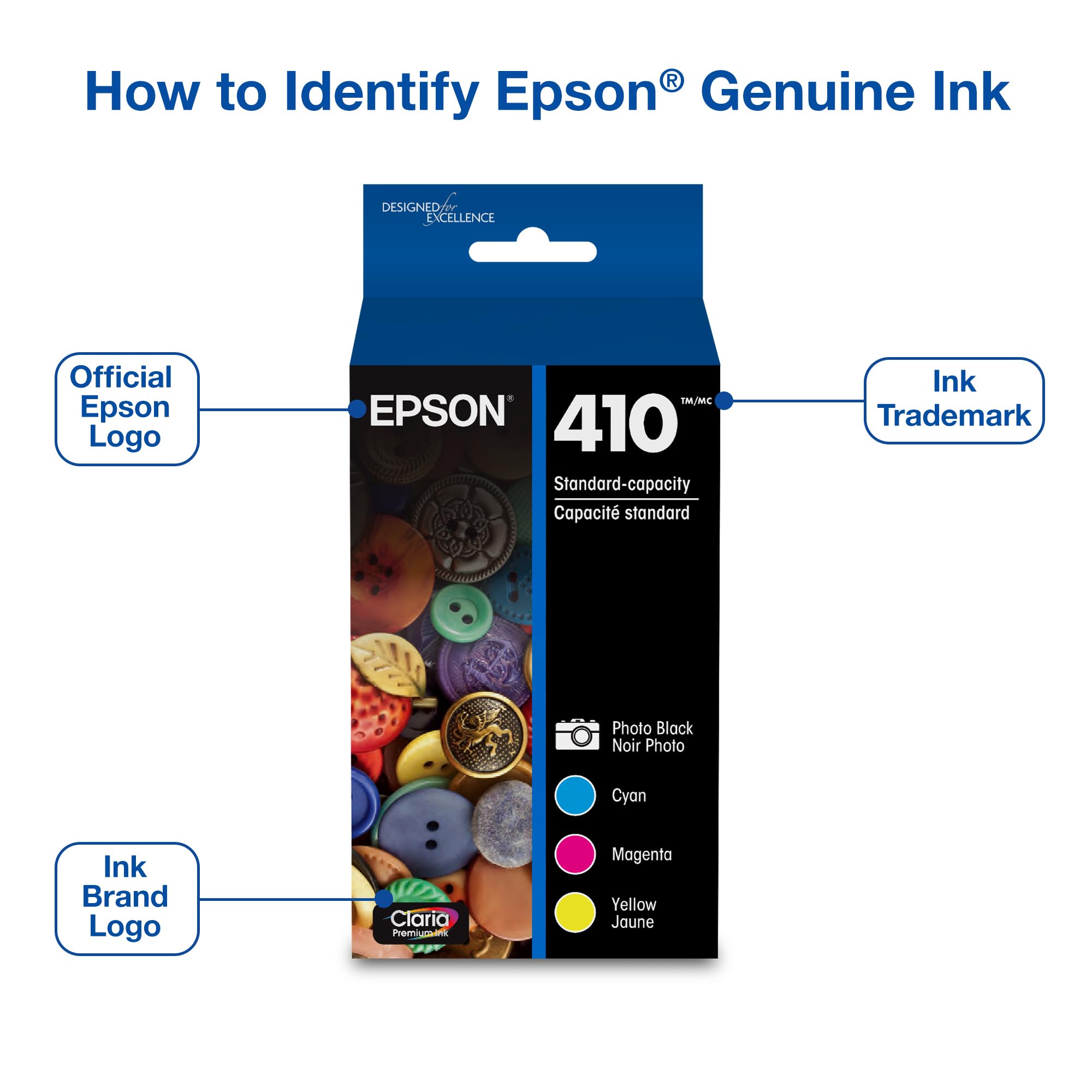 Epson 410 Claria Premium Ink Cartridge, Combo Pack (T410520) 🍁 All In One Marketplace Canada
