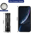 MegaPower (TM) UV Flashlight Black Light 12 LED 395nm Hand-held Detecting Torch for Pet Urine, Stains, Verifying Money Documents, Black 🍁 All In One Marketplace Canada