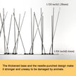 OFFO Bird Spikes with Stainless Steel Base, Durable Bird Repellent Spikes Arrow Pigeon Spikes Fence Kit for Deterring Small Bird, Crows and Woodpeckers, Covers 3.4 Feet(1.04m) 🍁 All In One Marketplace Canada