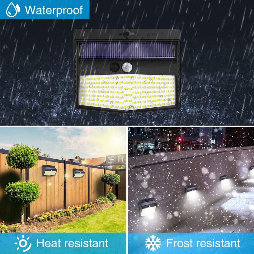 Solar Lights Outdoor, [ 8 Pack/138LED ] Solar Motion Sensor Light Outdoor with 3 Lighting Modes Wireless Waterproof Solar Wall Lights Solar Security Lights for Fence Yard Garden Deck Garage 🍁 All In One Marketplace Canada