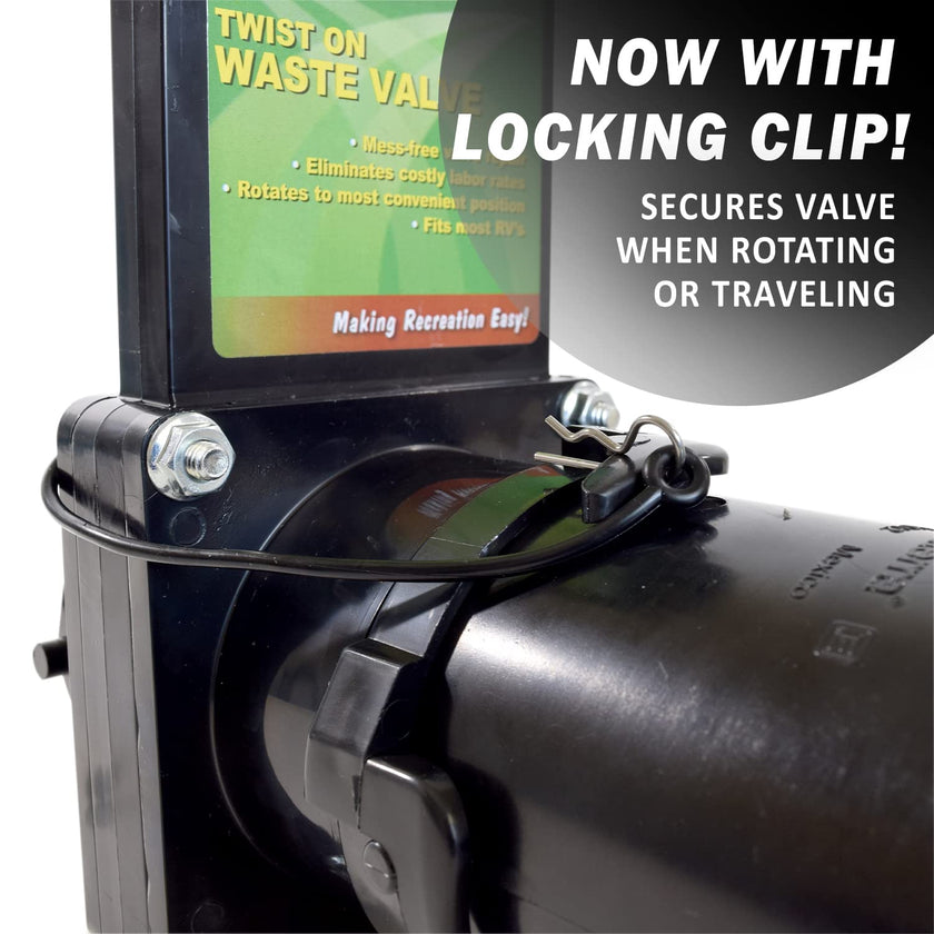 Valterra Twist-On Waste Valve, Mess-Free Waste Valve for RV's, Campers, Trailers 🍁 All In One Marketplace Canada